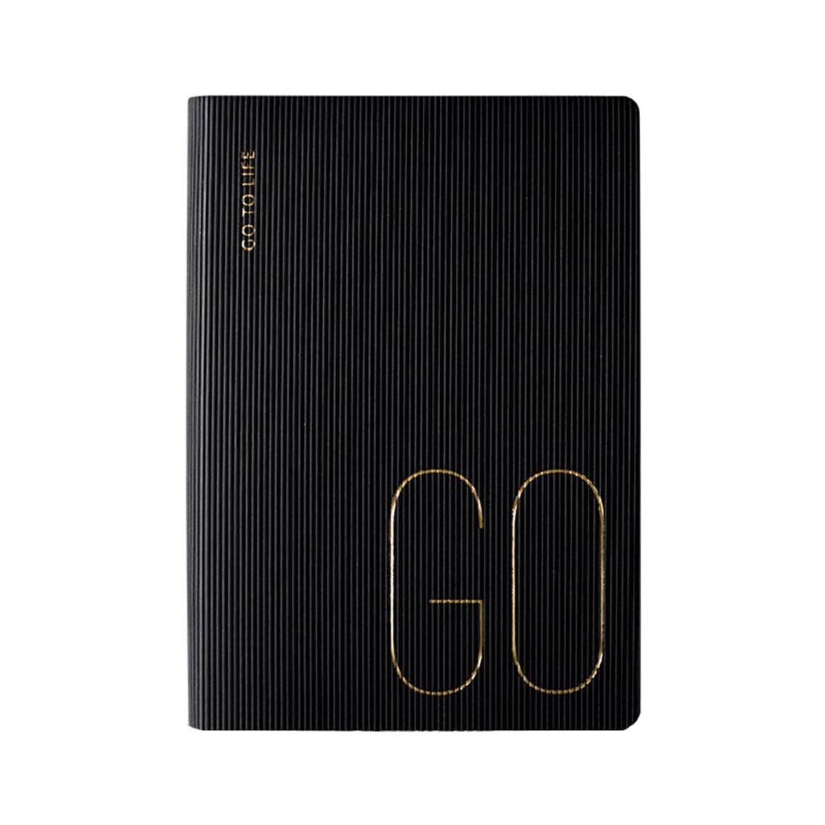 Dailygoods- Notitieboek A7 - Lederen Hoes - 256 Pagina's - Draagbaar - Mini Reisdagboek - Hoogwaardig Papier - Zwart - Notitieblok
