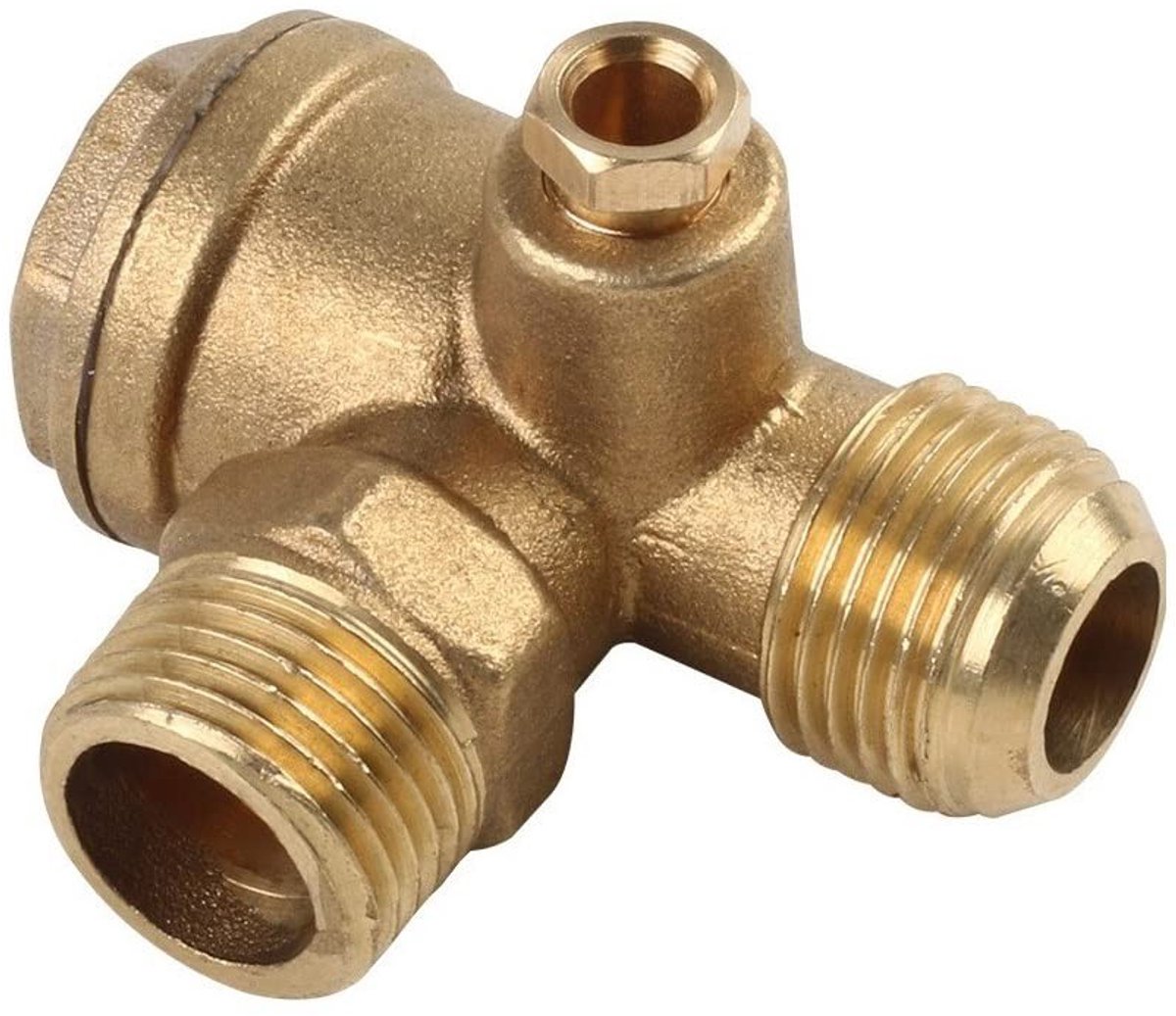 Dailygoods- Terugslagklep 20mm - Terugslagklep Messing - Luchtcompressor - Mannelijke Schroefdraad - Hoge Prestaties - Eenvoudige Installatie - Luchtklep