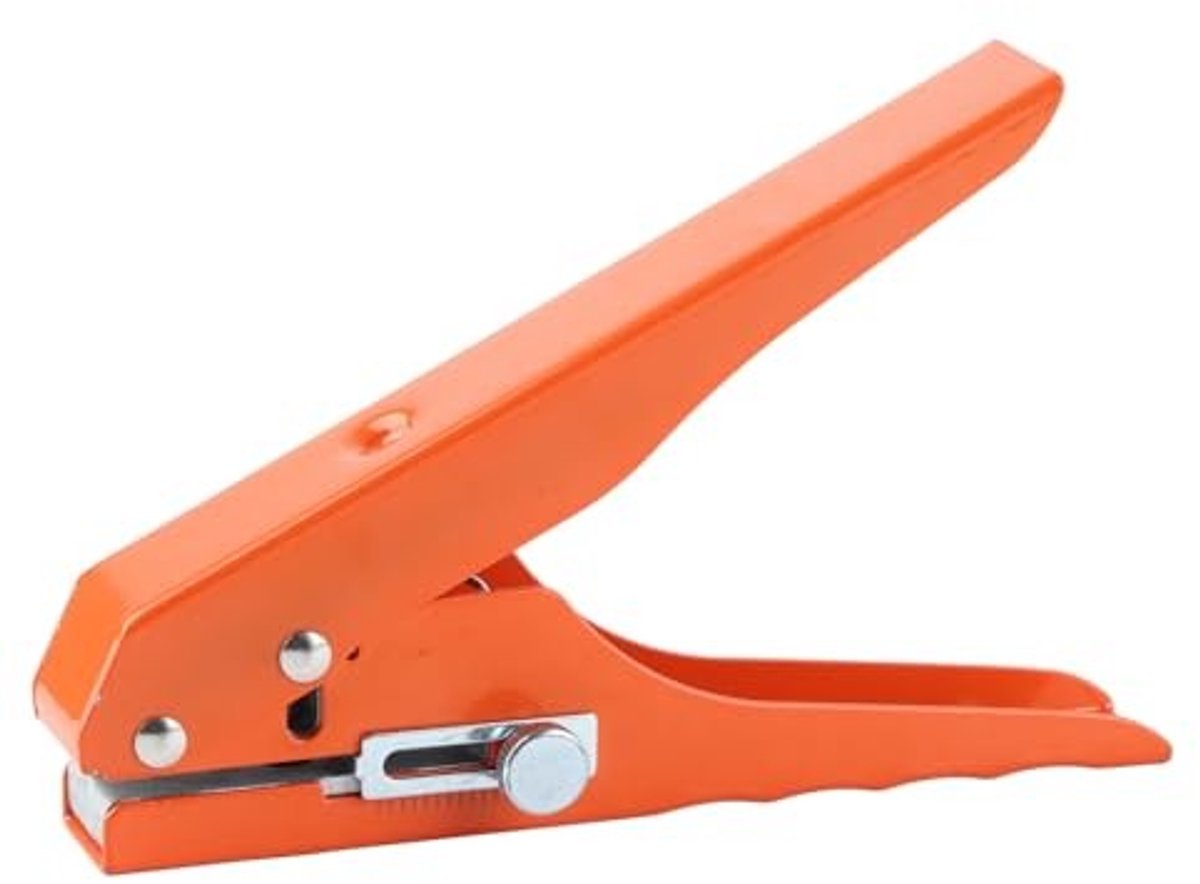 Dailygoods- Perforator 8 mm - Verstelbaar - Draagbaar - Stevig ijzer - Geschikt voor PVC/hardfolie - Krachtbesparend ontwerp - Pons