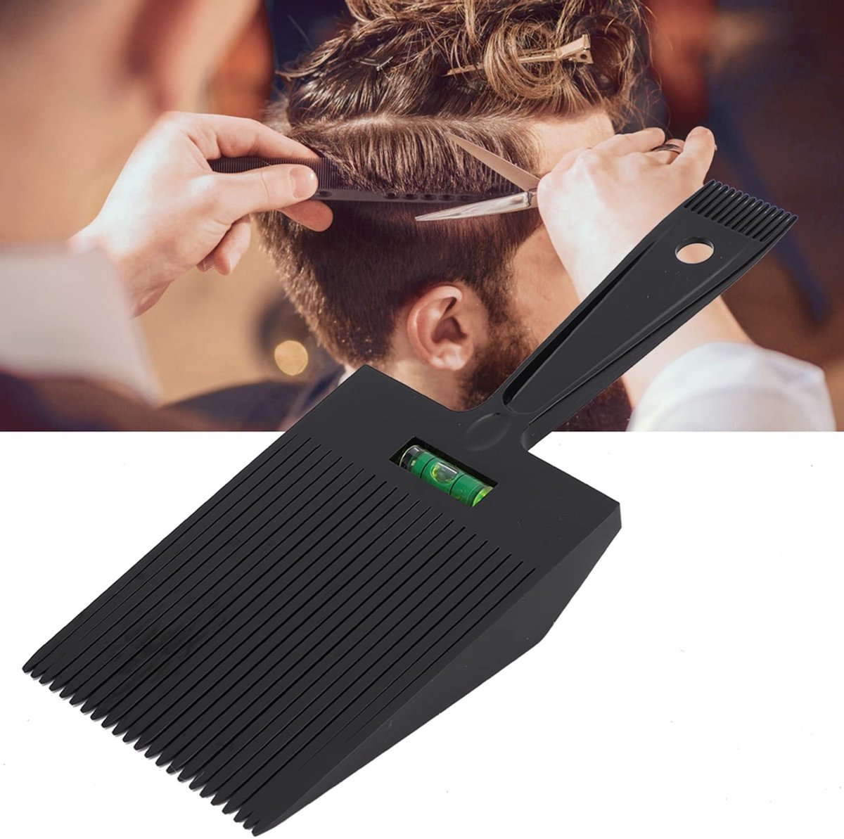 Dailygoods- Flattopper Kam - Ergonomisch Design - Haarkam voor Mannen - Haarstyling Tool - Nauwkeurig Knippen - Gemakkelijk in Gebruik
