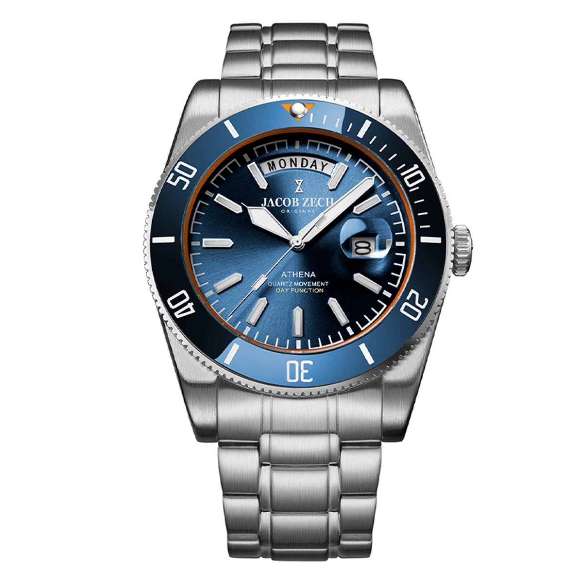 Jacob Zech - Heren Horloge Athena - Zilver