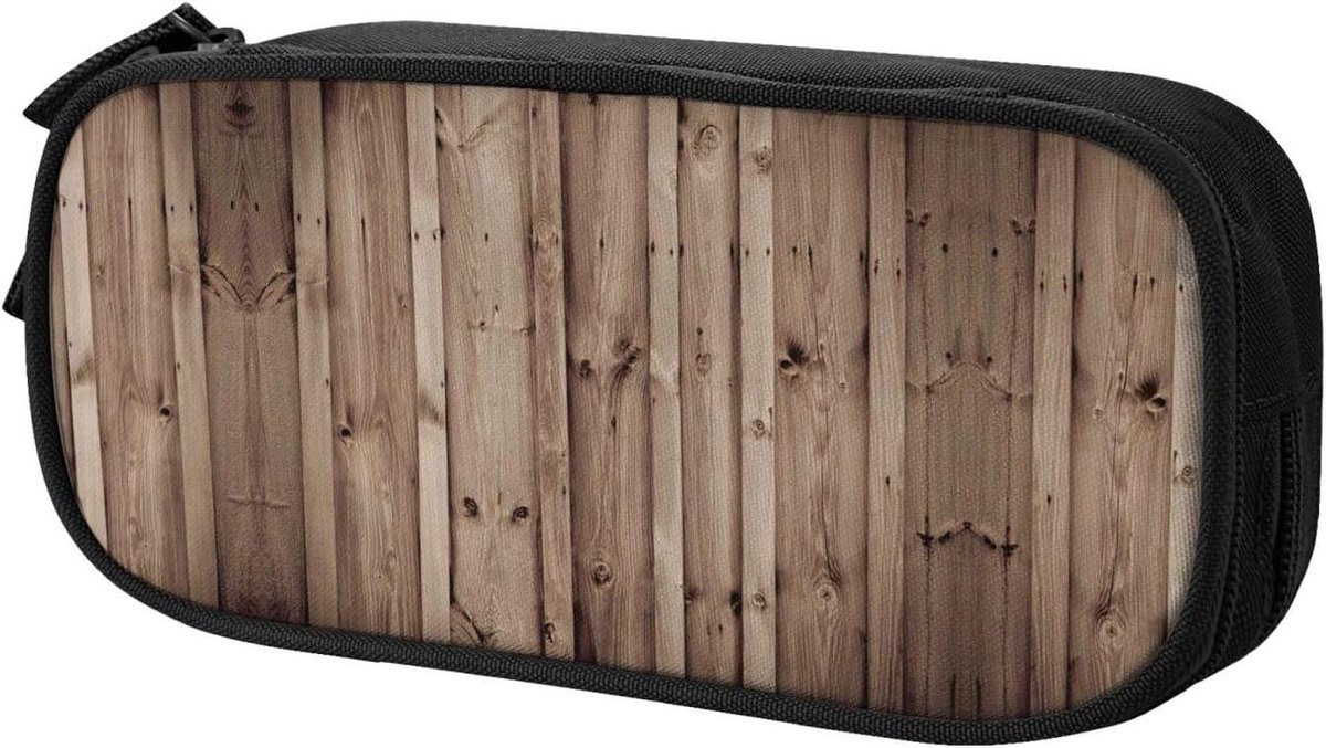Schooletui Grote Capaciteit - Pennenzak Organizer - Briefpapier Opbergen - Praktische 3 Vakken - 20 x 10 x 2 cm
