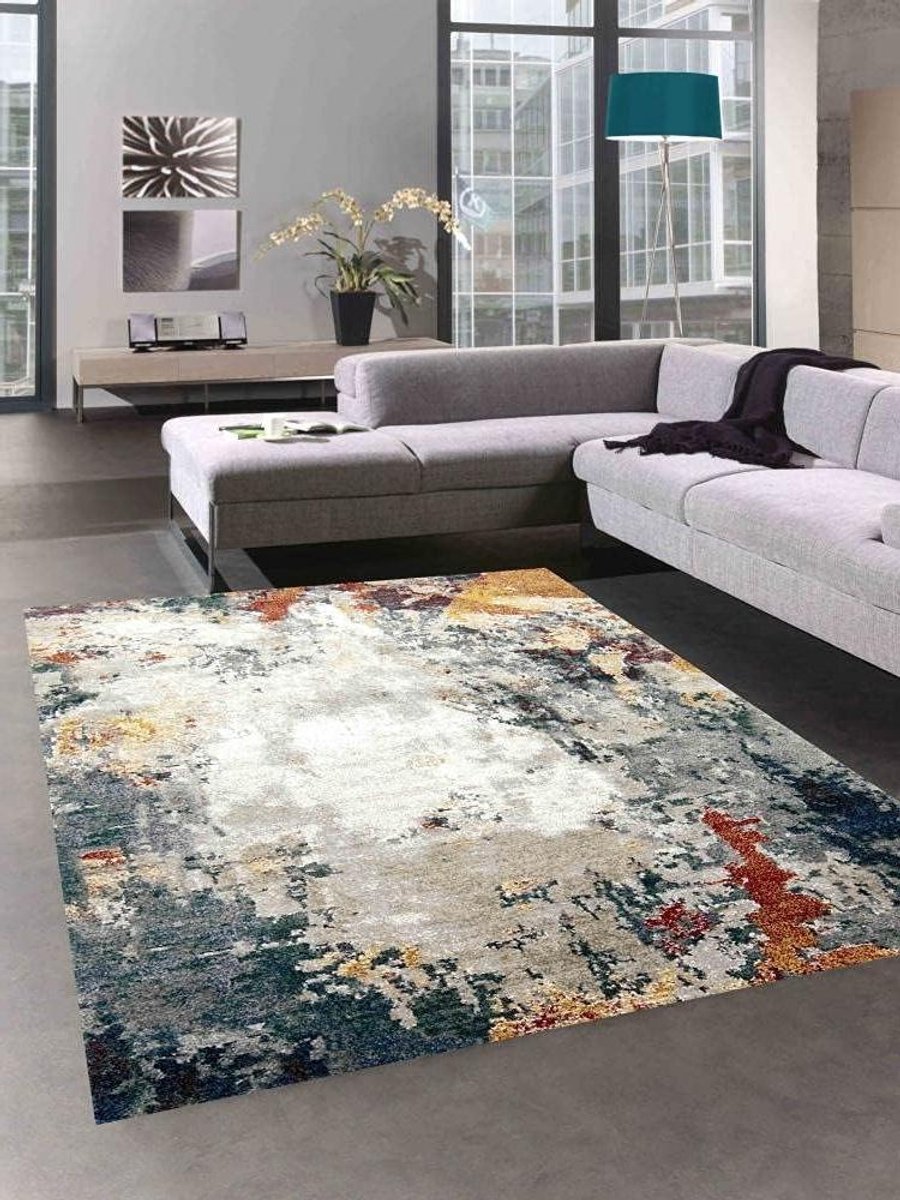 Abstract tapijt - Modern vloerkleed - Woonkamer inrichten - Geschikt vloerverwarming - 140
