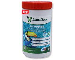 Famiflora - Hypomen snelwerkend anorganisch chloor 1kg - granulaat - niet-gestabiliseerd chloor - Snelle werking - Snel gebruiksklaar - Efficiënte desinfectie