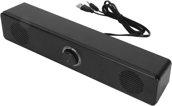 Mini Soundbar - Desktop speaker - Muziek luisteren - Compact design - 315 cm - Zwart — afbeelding 5
