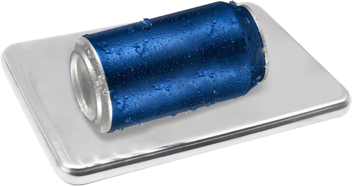 Ijspakketten Lunchbox - Koelpakket Vriezer - Voedsel Koel Houden - Roestvrijstaal Condensatievrij - Vierkant 176x116mm - Zilverkleurig