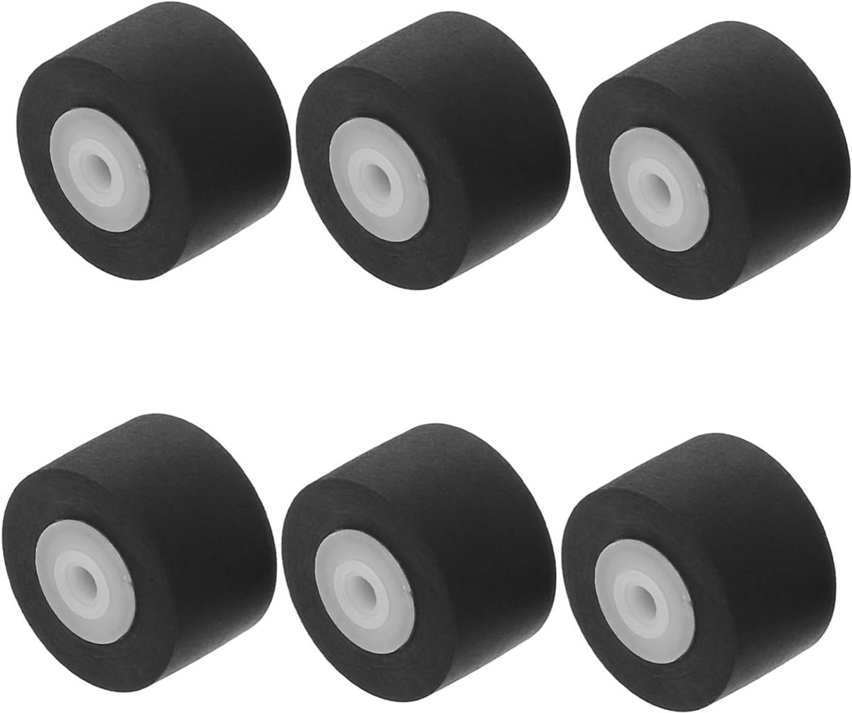Opname Band Rollers - Cassette Onderdelen - Apparatuur Reparatie - Stabiele Prestaties - 6 Stuks - Zwart