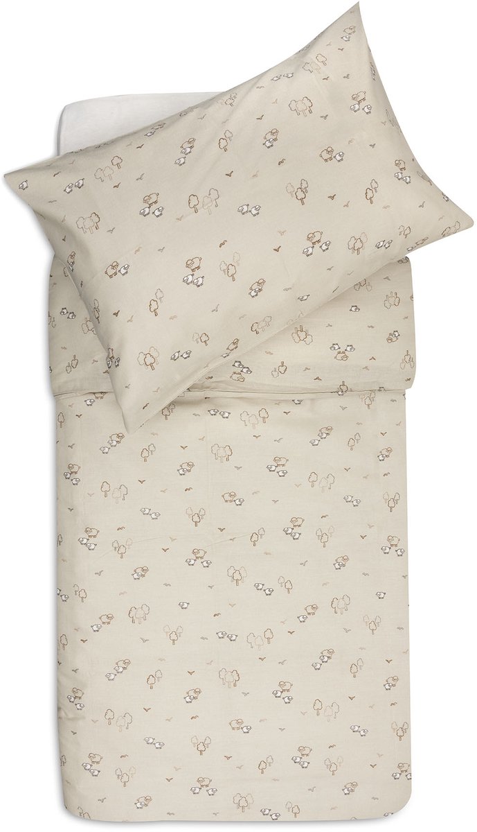 Jollein Dekbedovertrek met sloop - 120x150cm - Woolly