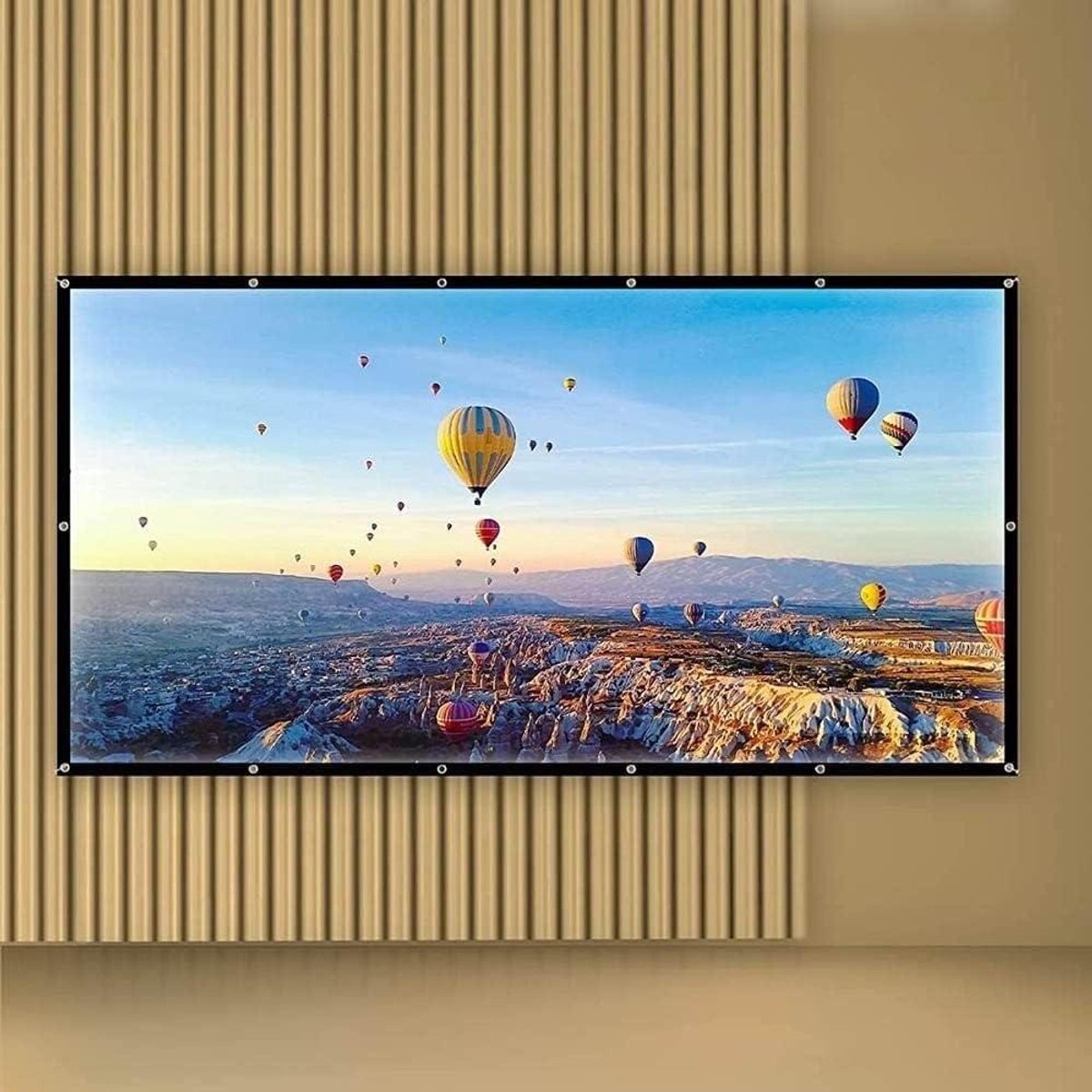 Projectiescherm Opvouwbaar - Buiten Scherm Beamer - Thuisbioscoop Creëren - Met Draagtas - 100 Inch 16:9 - Wit
