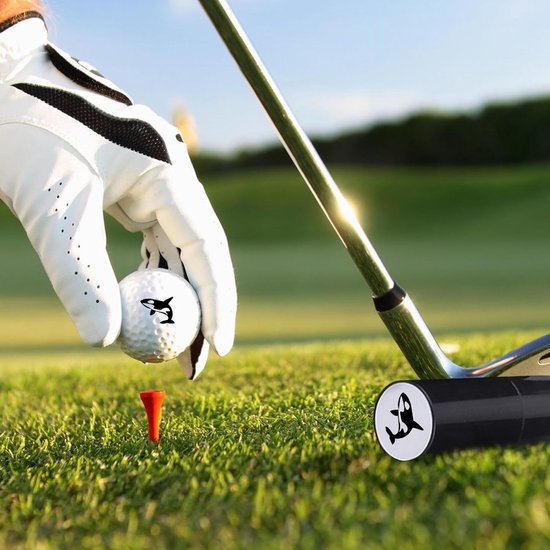 Golfbal Stempel - Ball Stamper Marker - Golfbal Identificatie - Sneldrogende Inkt - 09 cm Afdruk - Zwart — afbeelding 3