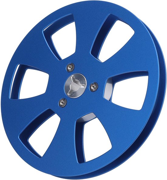 Lege Tapespoel - Aluminium Spoel - Geluidsopname - Stevige Constructie - 5 Inch - Blauw — afbeelding 3