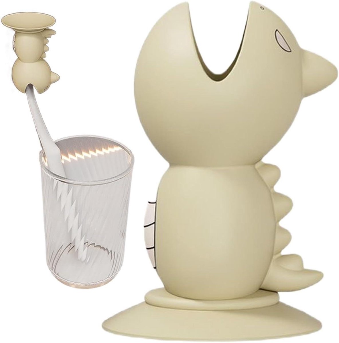 Tandenborstelkop Hoes - Reisbeschermer Opzetborstel - Hygiënisch Opbergen - Stof- en Spatbestendig - 33 x 45 cm - Beige Geel