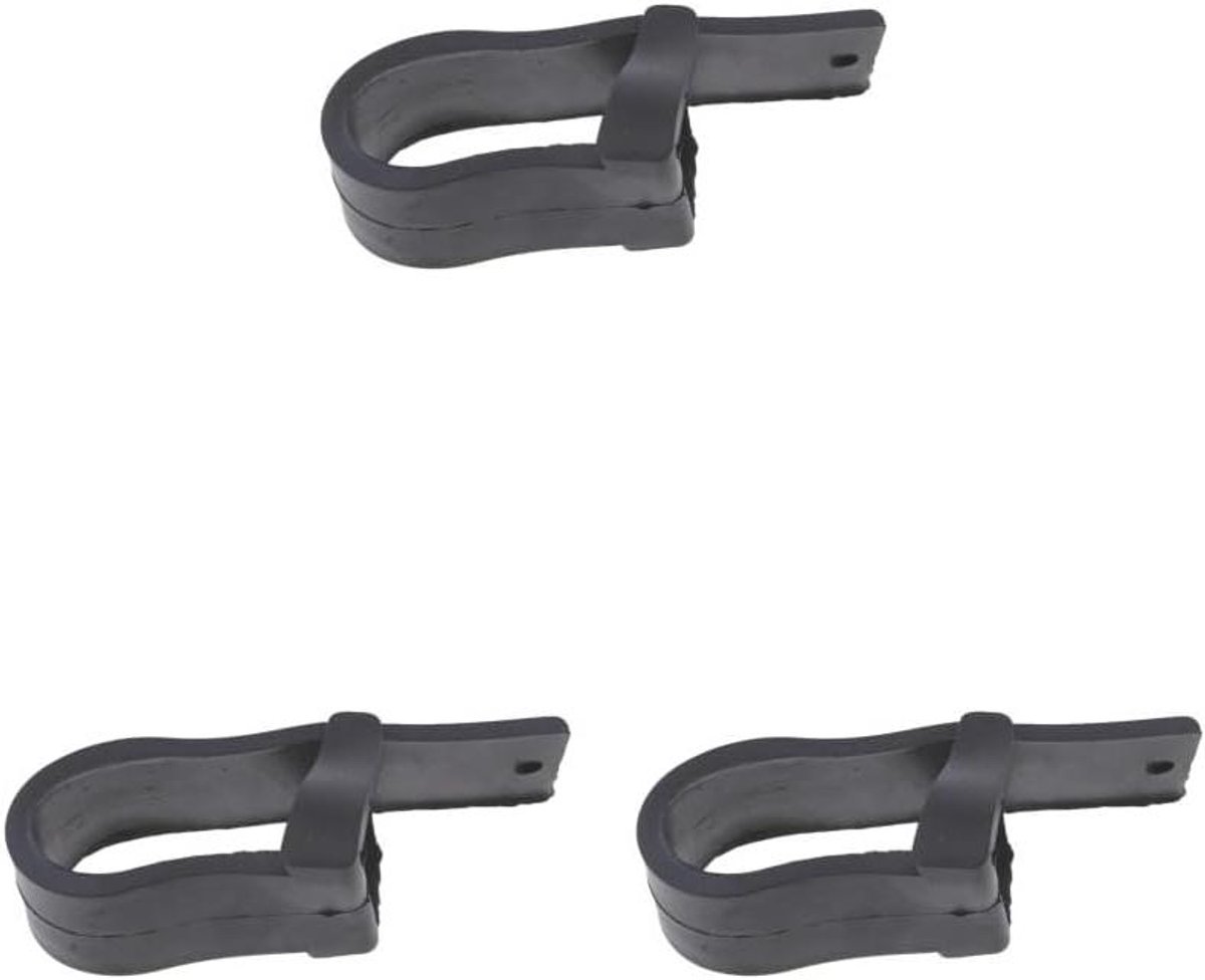 Kettinggeleider Beschermers - Frame Bescherming - Motoronderhoud - Rubberen Constructie - 3 Stuks - Zwart