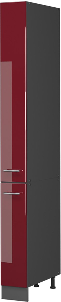 Vicco Apotheekkast Fame-Line, Bordeauxrode hoogglans/Antraciet, 20 cm