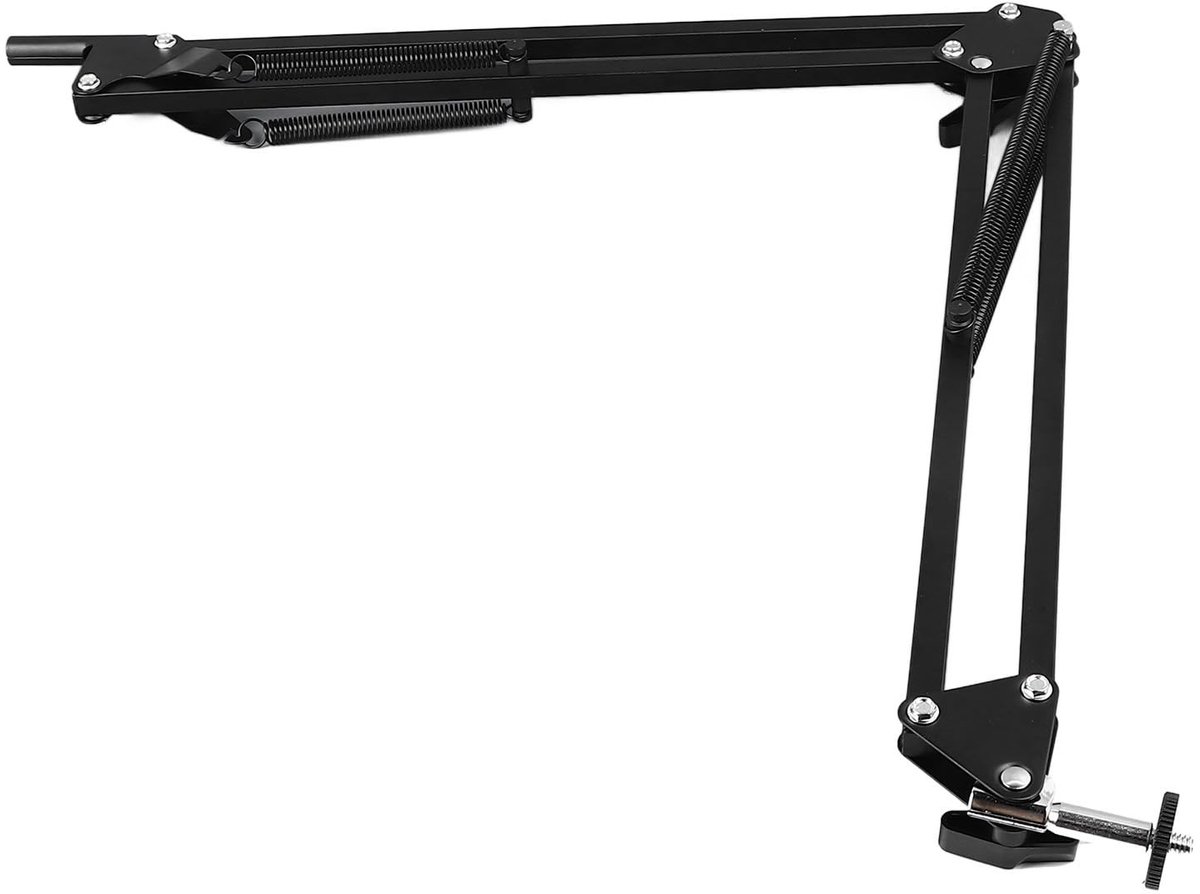 Dailygoods- Microscoophouder Verstelbare Arm - Flexibele Standaard - 360 Graden Beweegbaar - Robuuste Constructie - Betrouwbaar Klemmechanisme - Grote Werkafstand - Microscoopstandaard