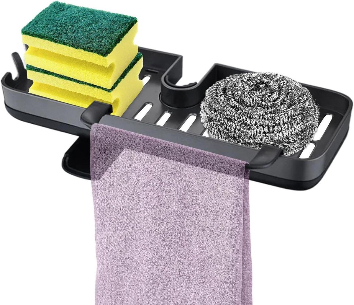 Keukenkraan Organizer - Gootsteen Houder - Keuken Opbergen - Draaibare Uitloop - 11B x 4D