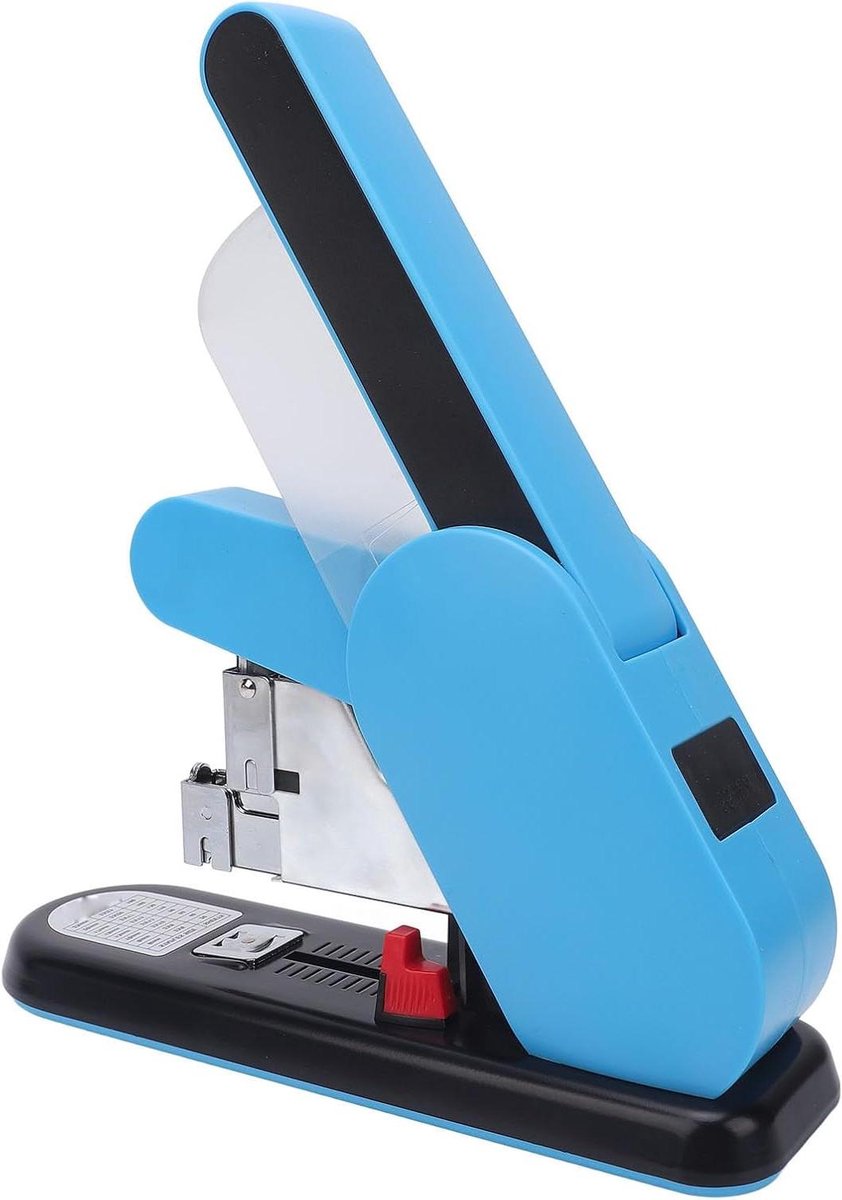 Heavy-duty Nietmachine - Papier Binder - Documenten Ordenen - Verstelbare Invoerdiepte - 190 Vel Capaciteit - Blauw