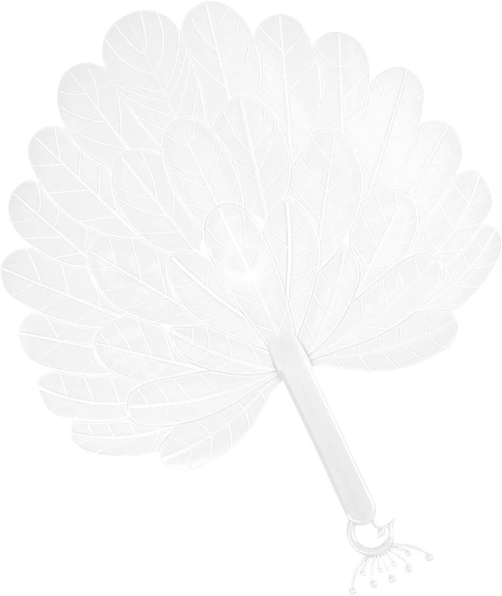 Draagbare Ventilator - Handventilator Koelapparaat - Zomerse Koelte - Stijlvolle Textuurdetails - 32 Centimeter - Wit