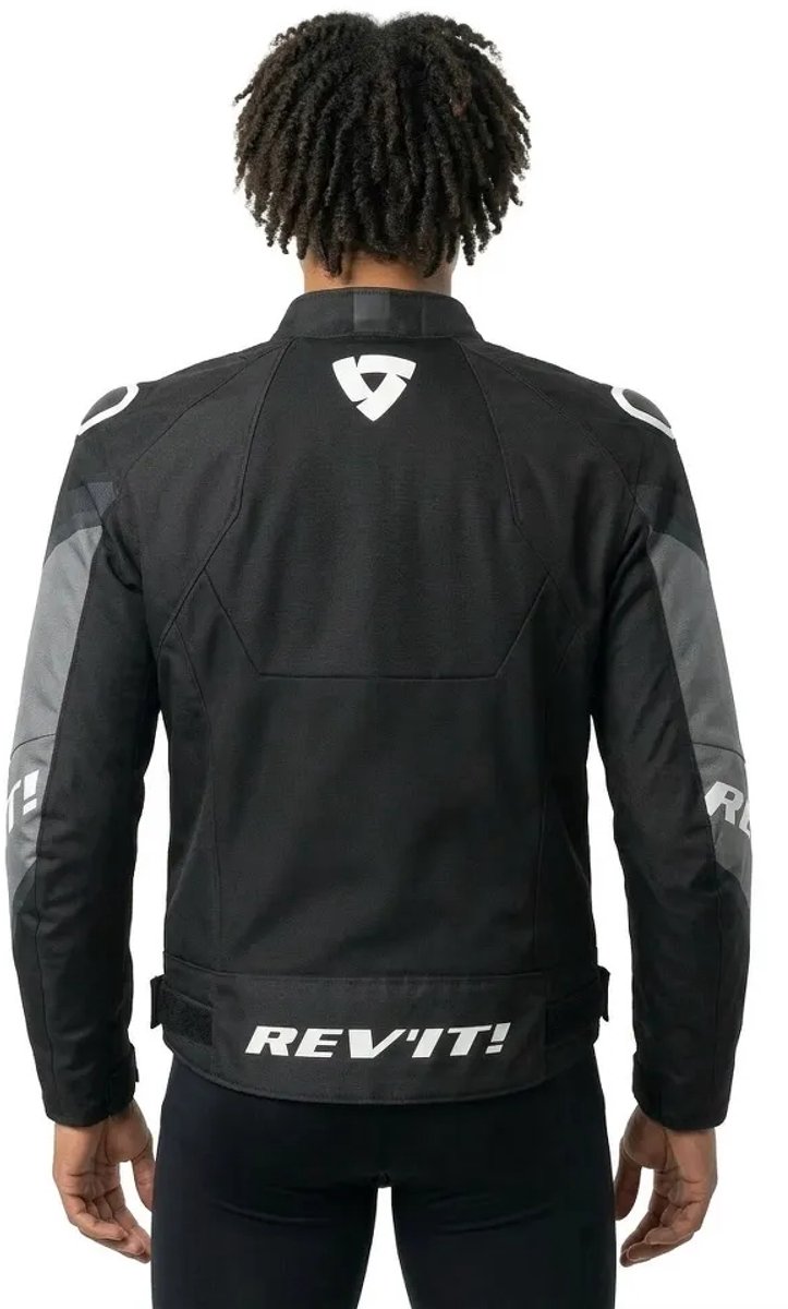 REV’IT! Quantum 3 Air Zwart Wit Motorjas - Maat L - Jas – foto 5