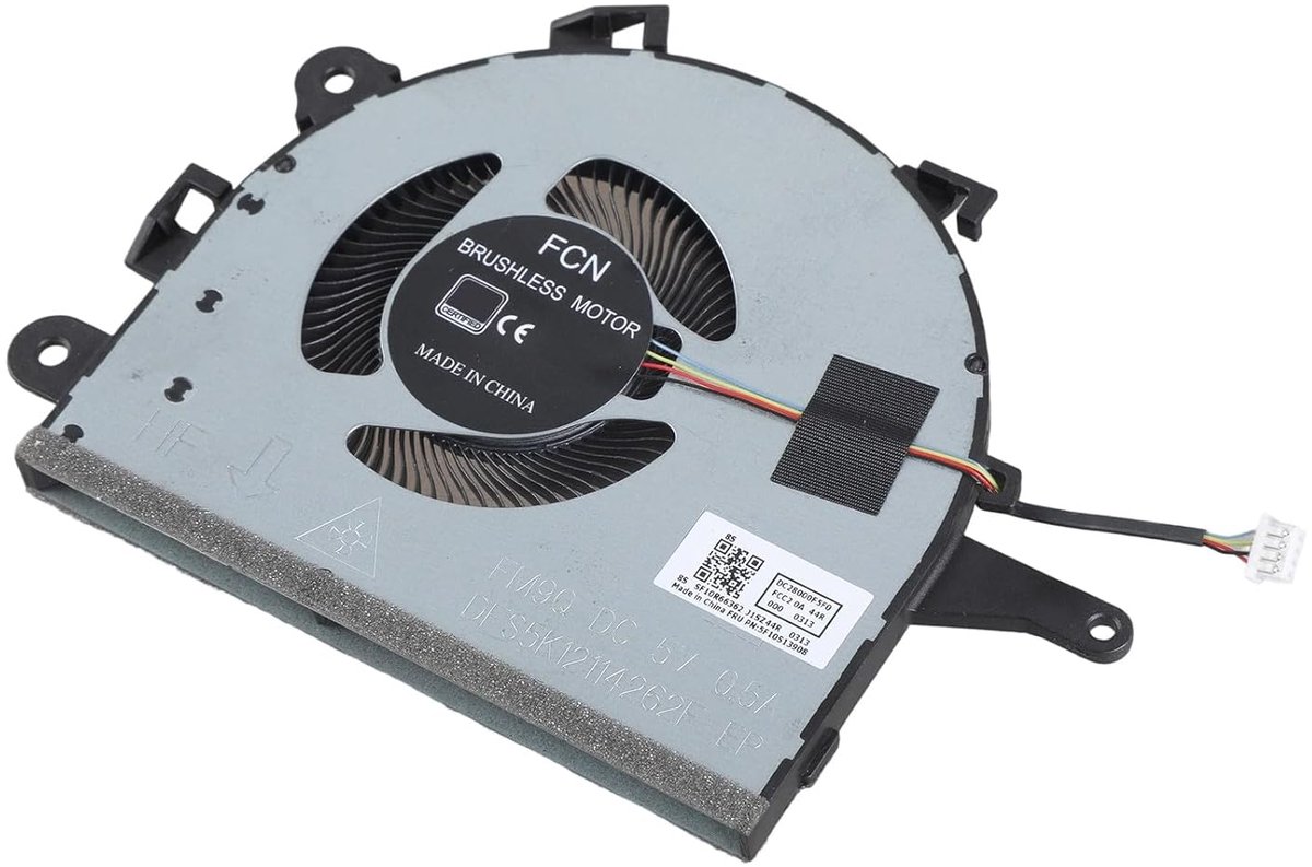 CPU Koelventilator Laptop - Ventilator Processor - Laptop Koeling - Snelle Warmteafvoer - 8.5 x 12 cm - Metaal