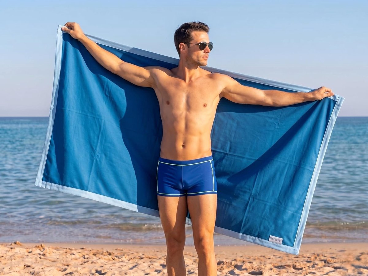 Strandhanddoek Microvezel - Strandlaken Sneldrogend - Zomerse Uitjes - Zandbestendig Desig