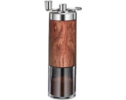 Handmatige Koffiemolen - Koffie Slijper - Verse Koffie Maken - Verstelbare Maalgraad - 15-18g Bonen - Hout