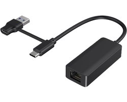 Gigabit Netwerkadapter - USB Ethernet Converter - Stabiel Internet - Plug-and-Play - 1000 Mbps - Grijs
