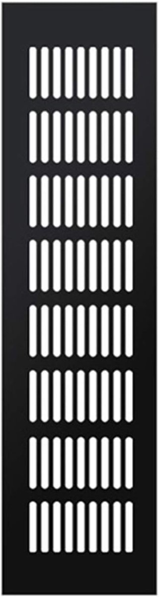 Afdekrooster Ventilatie - Ventilatierooster Aluminium - Kast Ontluchting - Regendicht Ontwerp - 80x500mm - Grijs