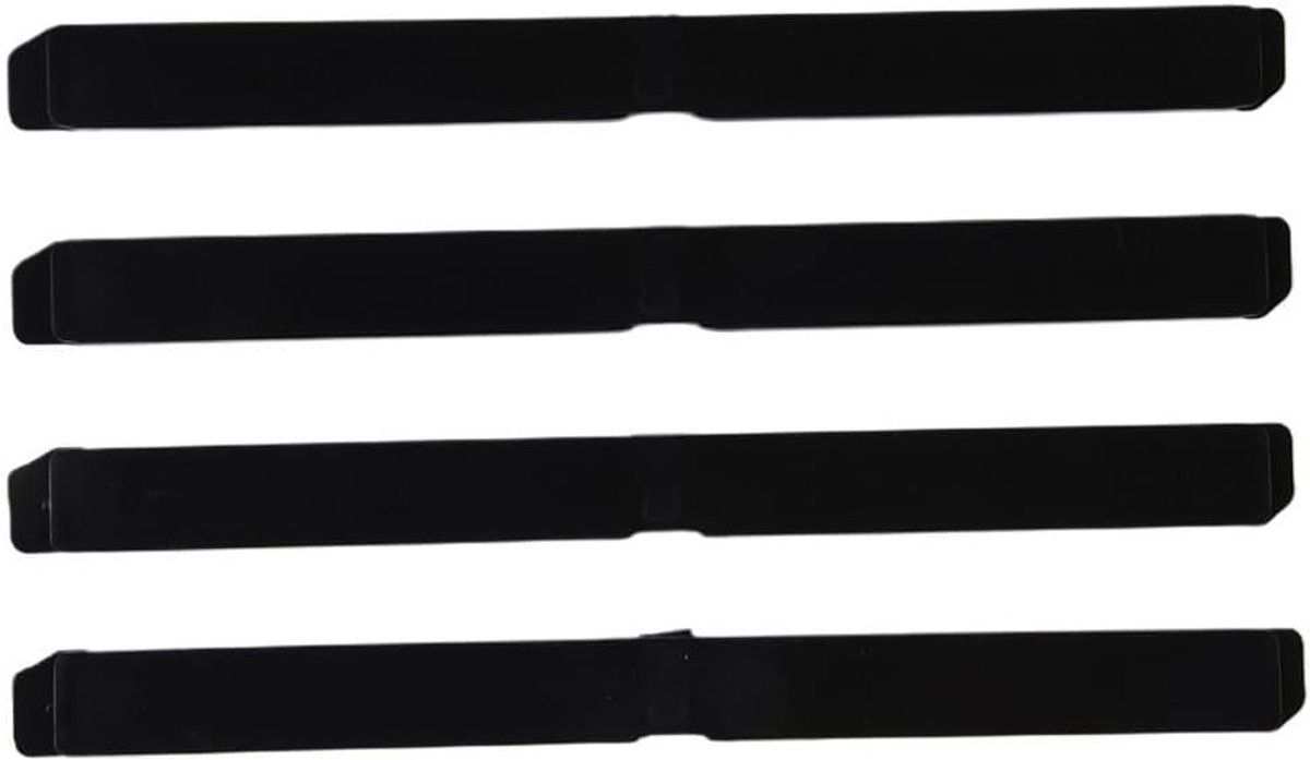 4 Stuks Vervangende Dakrail Covers voor Opel Astra H - Zwart Plastic, Voor- en Achterzijde, Geschikt voor Model 51 87 877 en 51 87 878