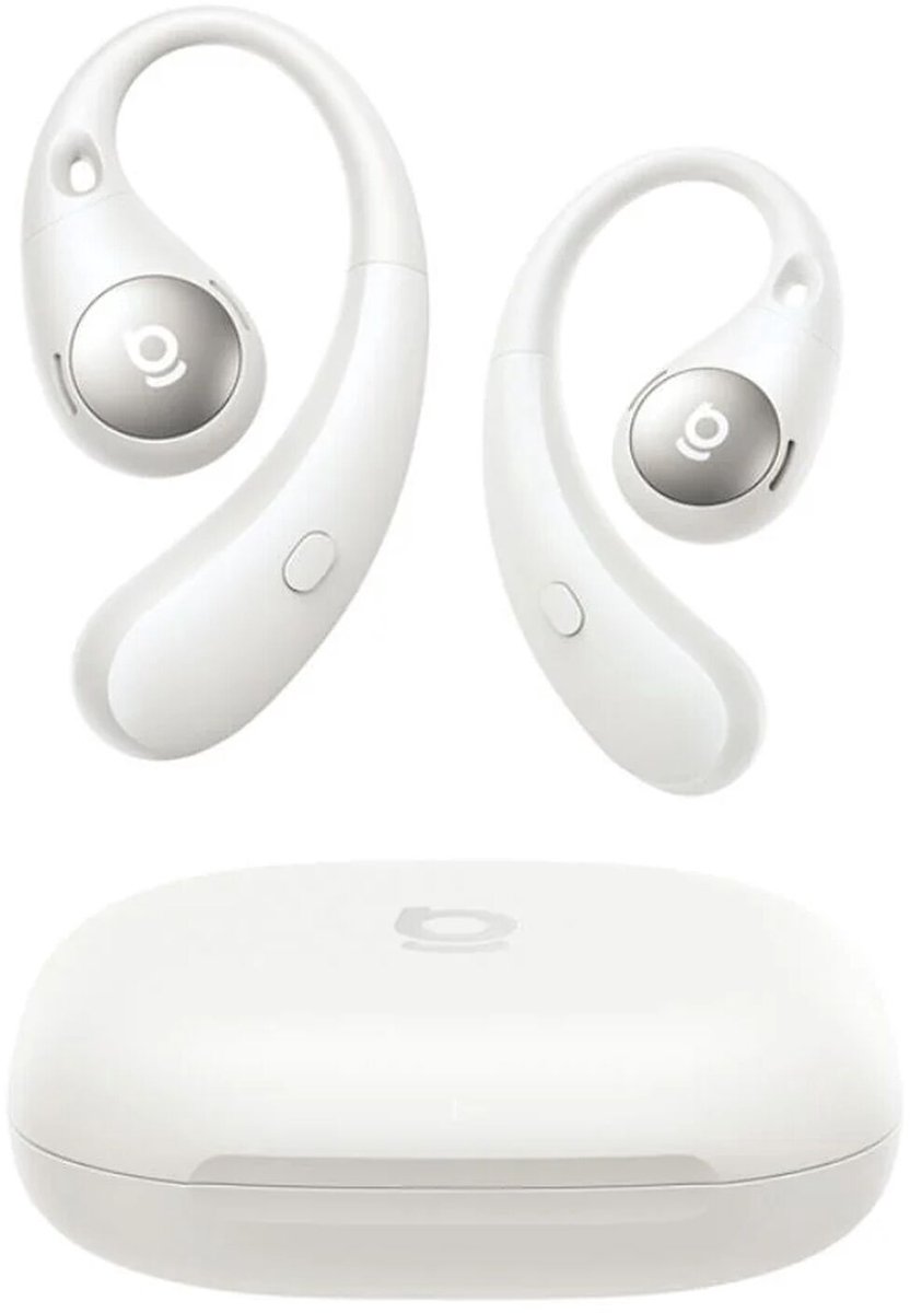 Baseus Open-Ear Draadloze Sport Oordopjes - Eli Sport 2 True Wireless Earbuds - Zweetbestendig - IP57-Waterdicht - Touch Control - Oortjes voor Hardlopen, Sporten, Fietsen - Hi Res - Wit