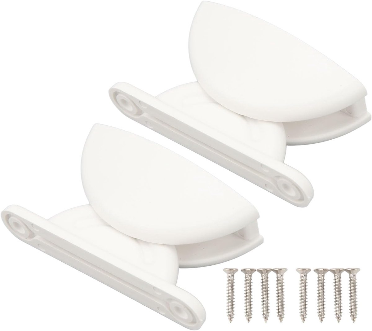RV Deurhouder - Deurstopper Begrenzer - Voertuig Deur Beveiligen - Boogvorm Nylon - 2 Stuks - Wit