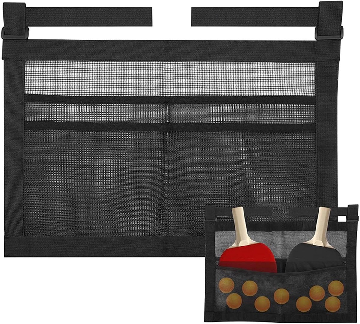 Tafeltennisbal Houder - Pongbal Organizer - Tafeltennis Organiseren - Scheurbestendig Polyester - 40 x 26.5 cm - Niet gespecificeerd