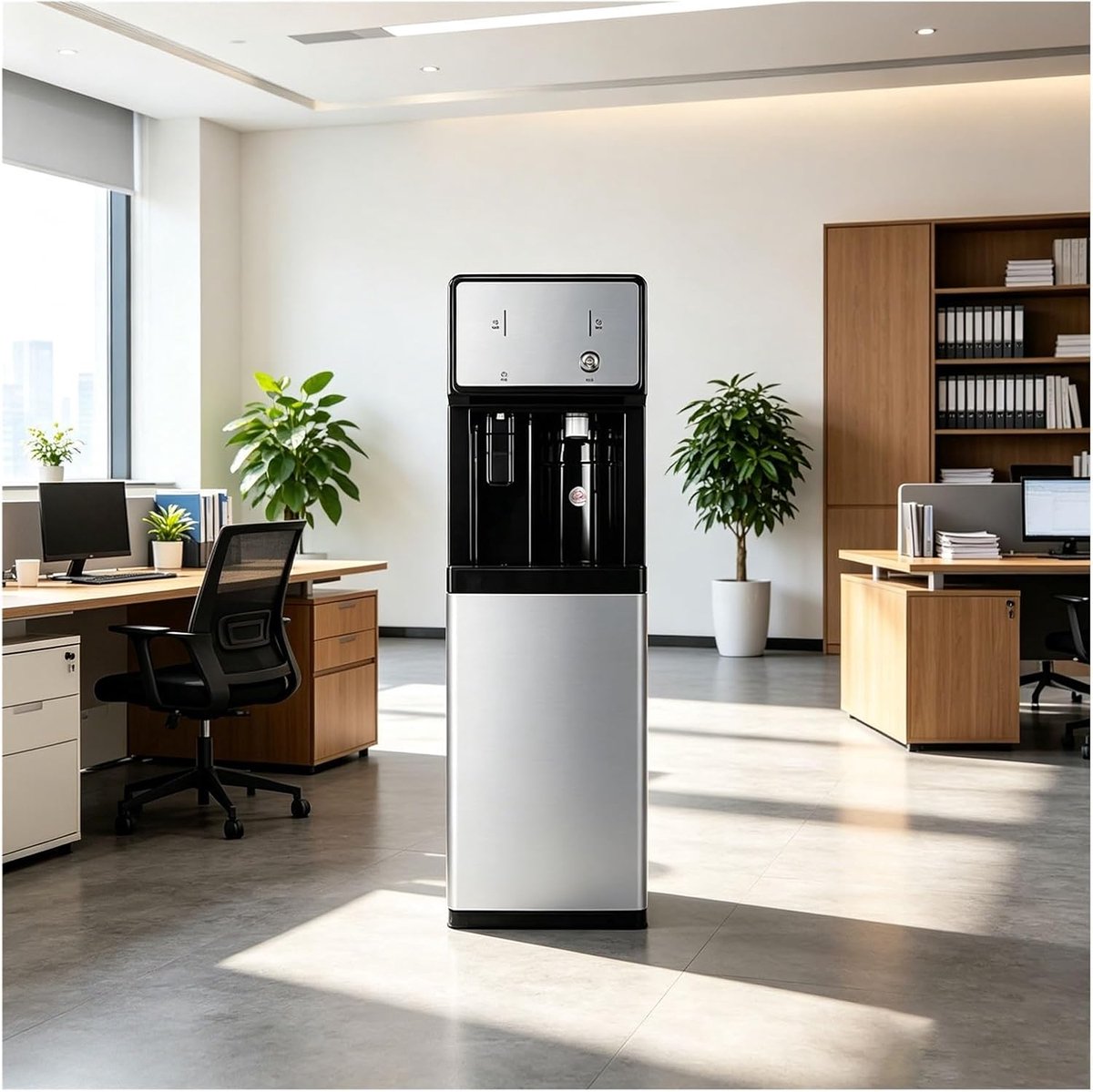 Waterkoeler Dispenser - Direct Water - Dranken Bereiden - Directe Waterleiding - 3 temperatuurstanden - Zwart