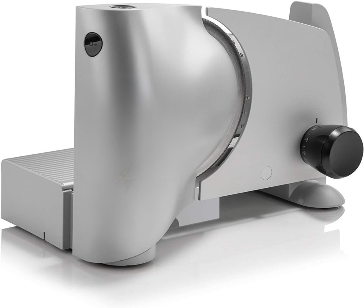 QIN® Vleessnijmachine - Snijmachine Allessnijder -Vleessnijmachine Voor Thuis - Universeel Instelbaar 0-15mm - Zilver - 34cm x 23cm x 24cm