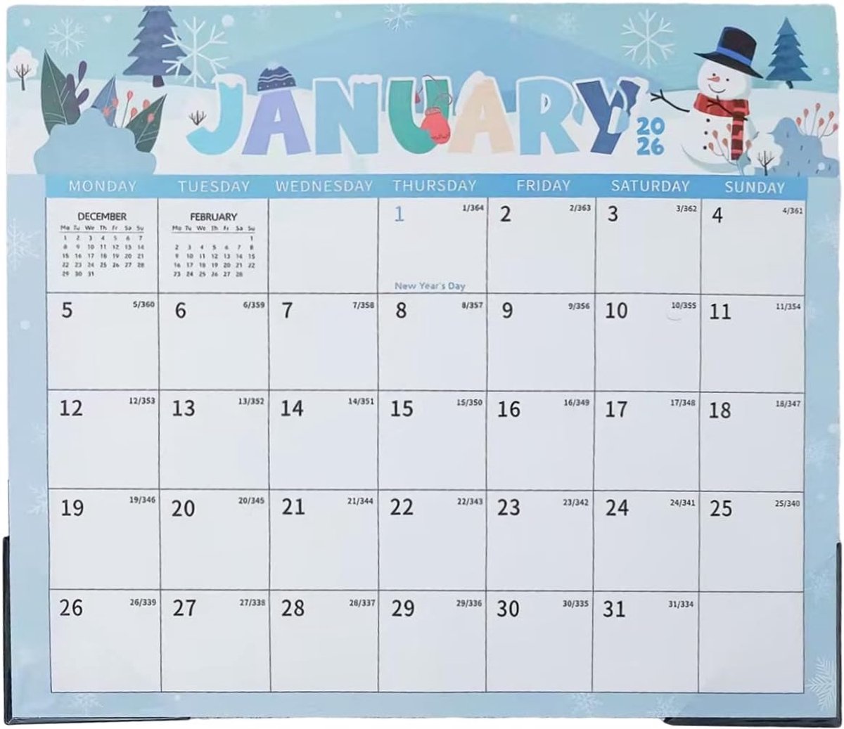 Koelkast Kalender - Maandplanner Magnetisch - Gezin Organiseren - 18 Maanden Planning - 33 x 29 cm - Wit