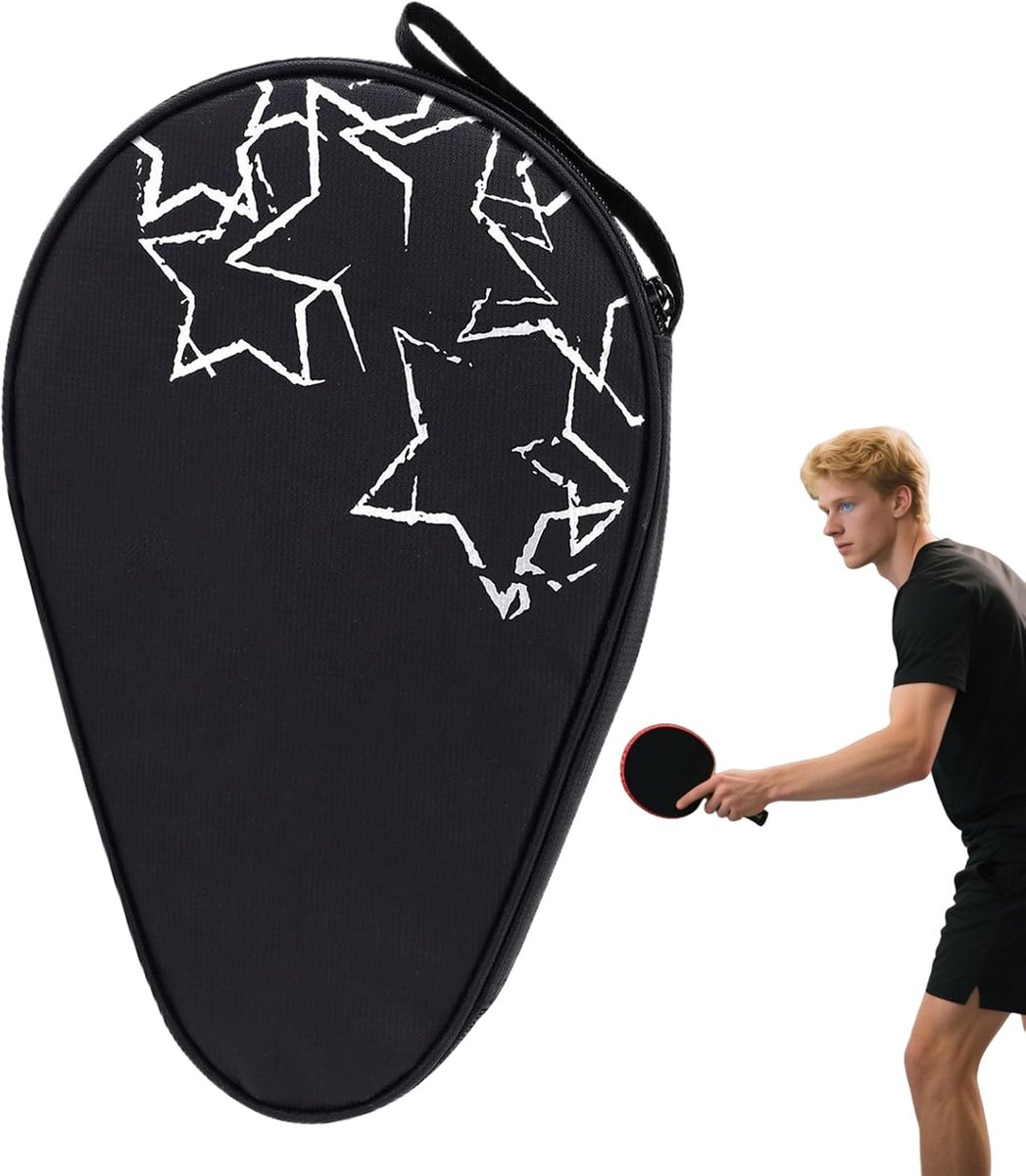 Tafeltennis Racket Tas - Paddle Cover Organisator - Sportuitrusting Opslag - Waterdicht Oxford Doek - 30x20x3.5 cm - Willekeurige Kleur
