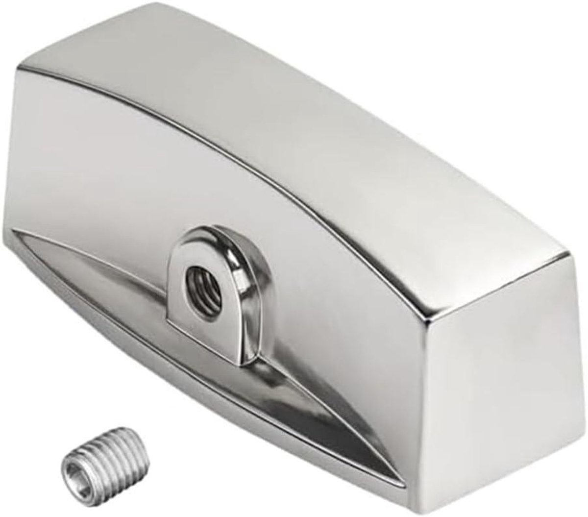 Knop voor Gas Apparaat - Regelknop Klepsteel - Kookplaat Reparatie - D-Vorm Stuurpen Compatibel - 5.2 cm Diameter - Chroom