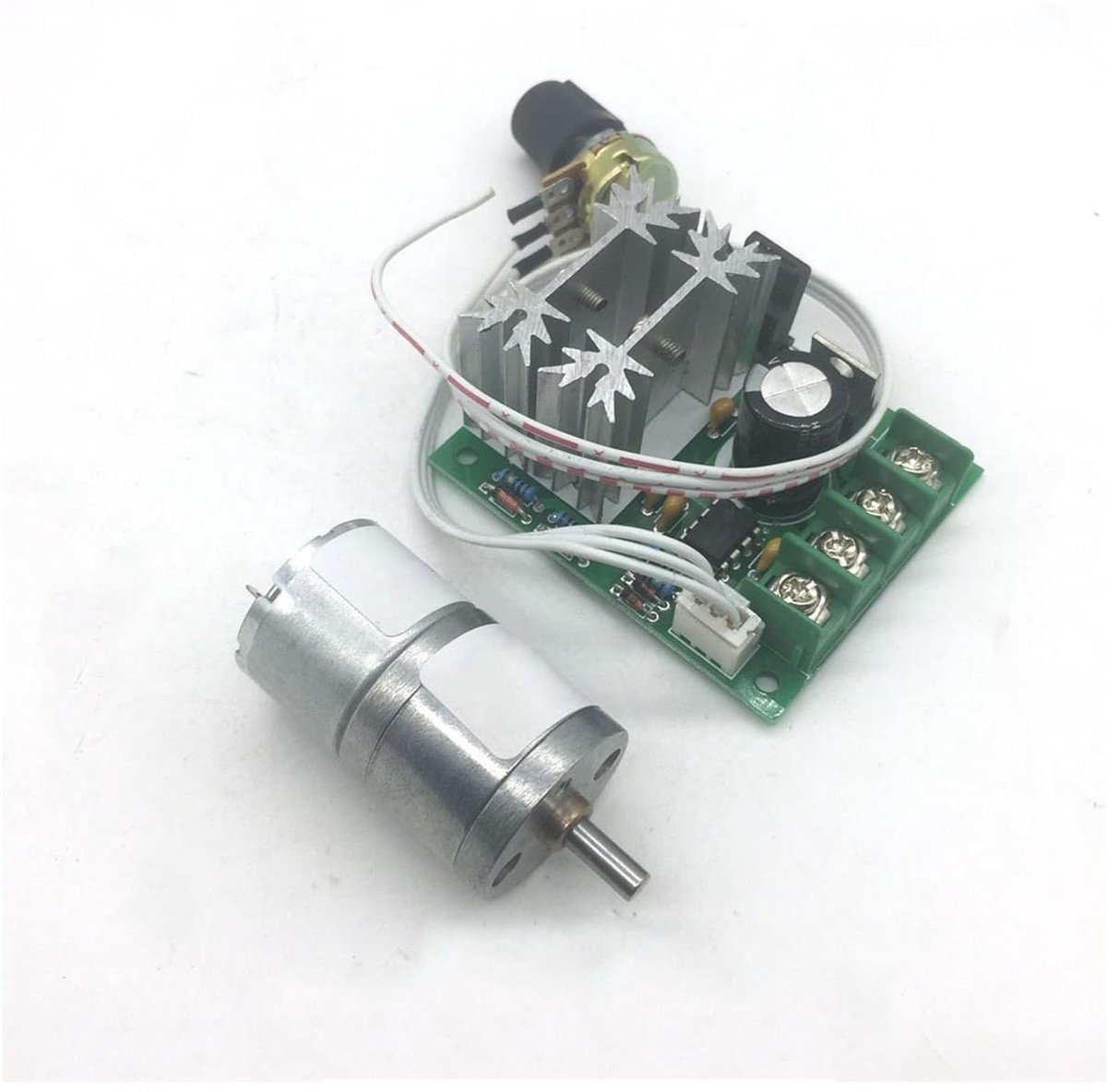 Micro Motor - DC Transmissie - Projecten - Hoge Koppel - 12V 375 RPM - Zwart