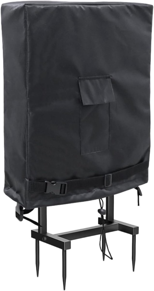Tuinslang Beschermhoes - Leidinghouder Cover - Buiten Opslag - Versterkt 420D Weefsel - 80 x 254 x 90 cm - Zwart