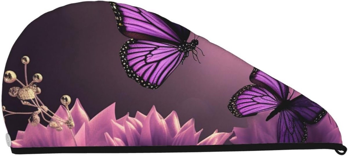 Haardrogende Cap - Haar Tulband - Snel Haar Drogen - Super Absorberend - 26 x 64 cm - Zwart