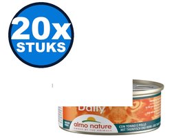 20x Almo Nature Daily Mousse - Tonijn & Kip - Kattenvoer Natvoer - 85g