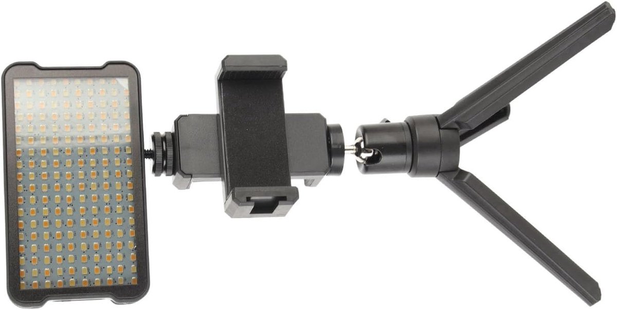 Clip-invullicht - Video lamp - Product fotografie - Gepolariseerde lens - OLED scherm - Zwart