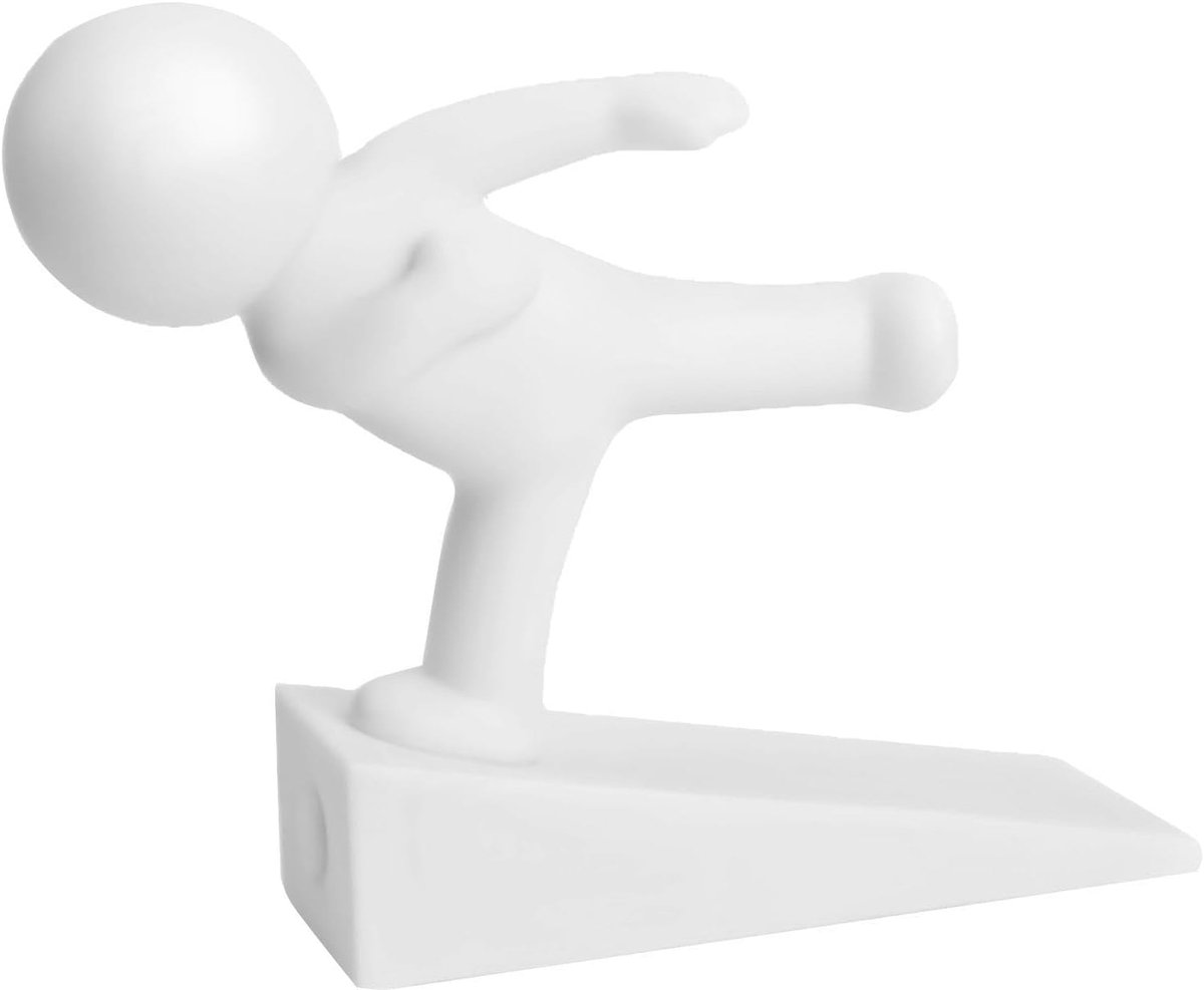 Deurstopper Wig - Deurhouder Antislip - Deuren Open Houden - Krasvrije Vloerbescherming - 15.6 x 8.9 x 8.9 cm - Meerkleurig