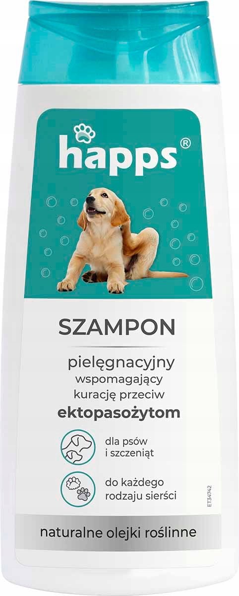 HAPPS Serie - Hondenshampoo - 200 ml - Tegen Ectoparasieten
