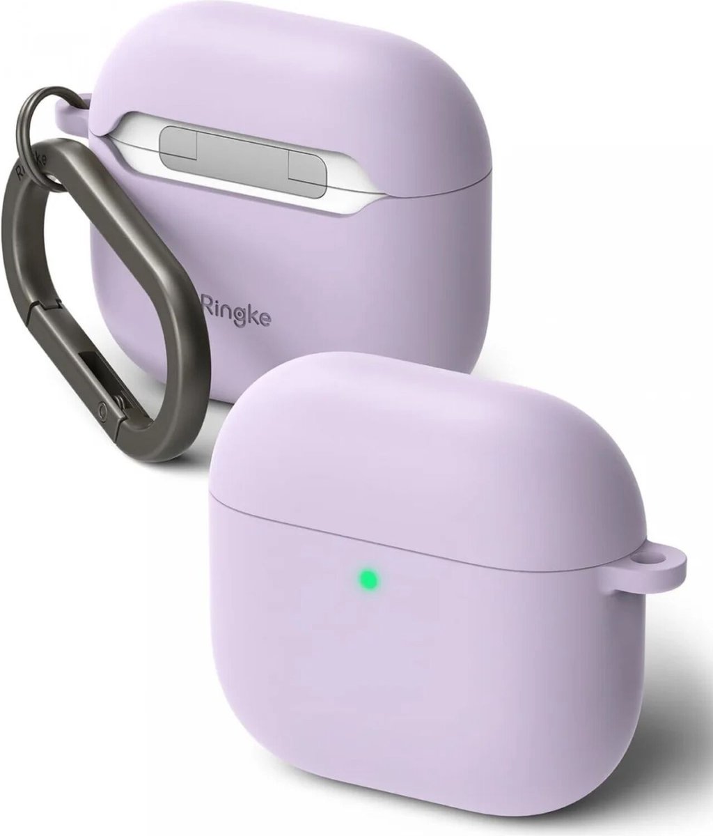 Ringke Silicone Case Apple AirPods 4 Hoesje Siliconen Paars
