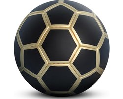 Curve Ball - Voetbal - Maat 5 - Curve ball voetbal - Jeugd voetbal - Voetbal trainingsmateriaal - EVA Rubber - Voetbaltraining - Voetbal spullen - Unisex - Voetbalbal - Kickerball - Curve ball kickerball - Leukste Cadeau voor Voetballer - Zwart