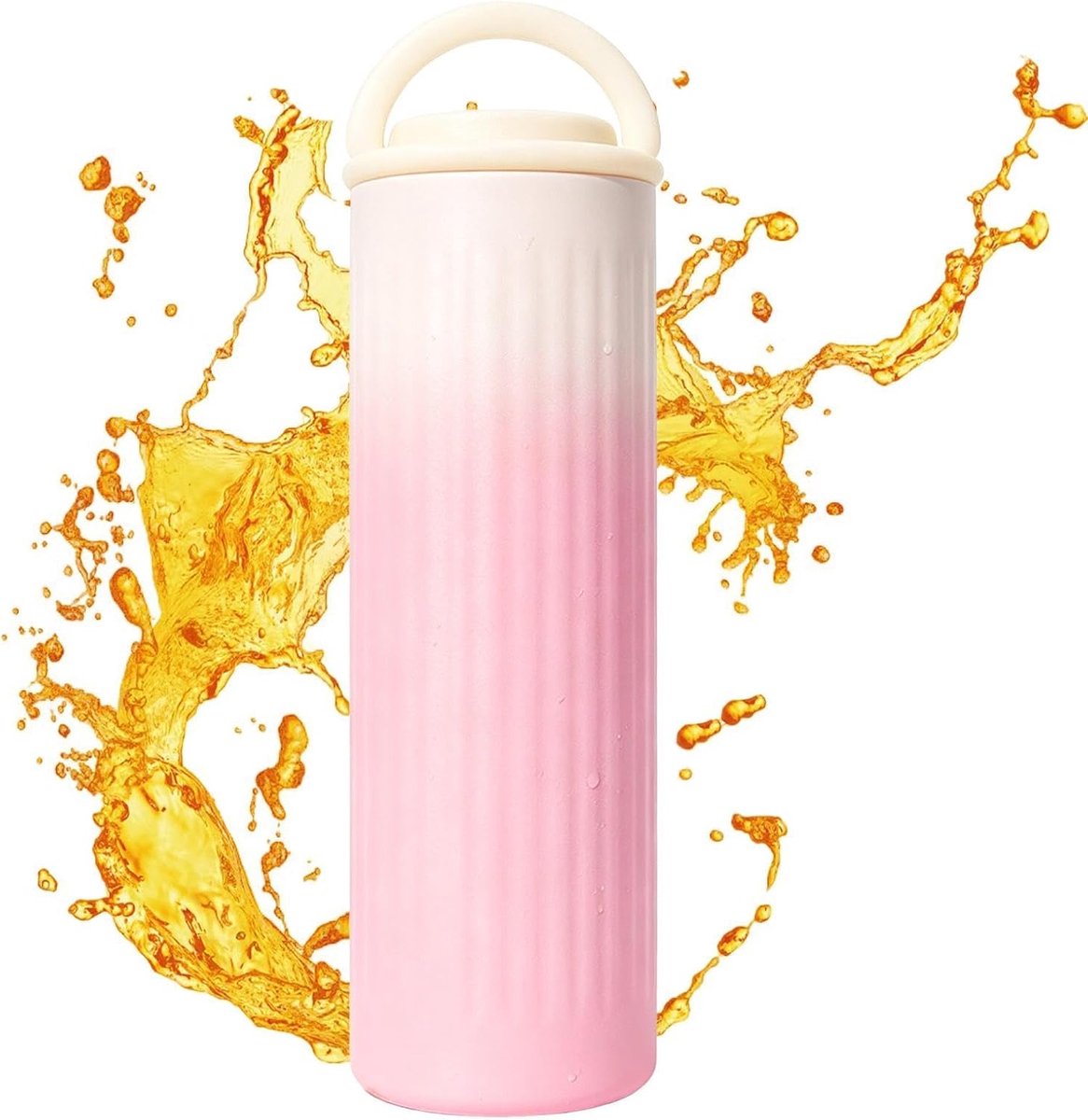 Herbruikbare Koelelementen - IJsblokjes Koelsticks - Eten Koel Houden - Lekvrij Ontwerp - 17 cm - Roze