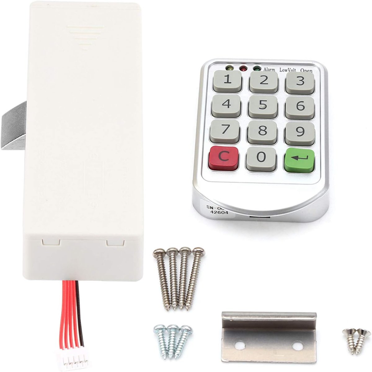 Elektronisch Deurslot - Codeslot Kastslot - Kasten Beveiligen - Sleutelloze Toegang - 5.5x8.5cm Toetsenbord - Zilver