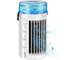Draagbare Air Cooler - Mini Ventilator Luchtkoeler - Persoonlijke Koeling - 4-in-1 Multifunctioneel - 480ml Tank - Multi