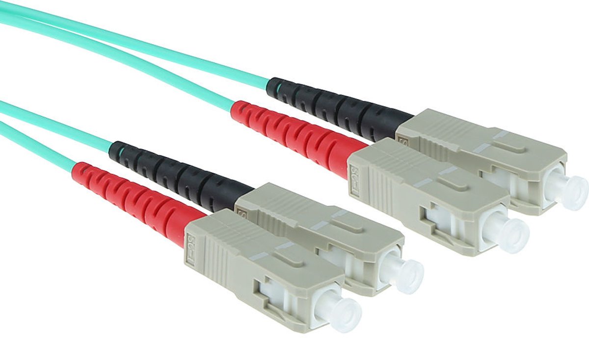 ACT RL3610 Glasvezel Patchkabel Duplex LSZH - SC/SC 50/125µm OM3 - 10 meter
